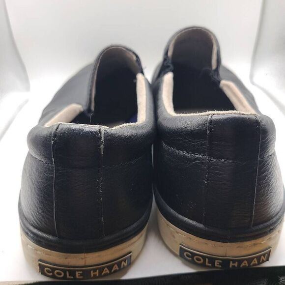 Cole Haan Grand OS Black Leather Casual Slip On Loafers Shoes Men's 10 M - Picture 3 of 7